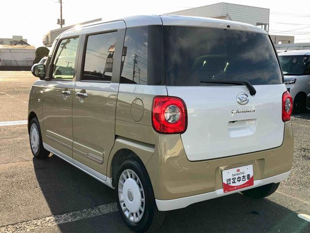 ムーヴキャンバス ストライプスGターボ ターボ LEDヘッドライト オートライト オートハイビーム ADB スマアシ コーナーセンサー シートヒーター ホッとカップホルダー 置き楽くBOX 電動駐車ブレーキ 両側Pスラ キーフリー ステリモ(33枚目)