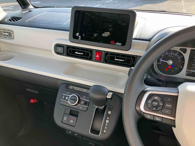 ムーヴキャンバス ストライプスGターボ ターボ LEDヘッドライト オートライト オートハイビーム ADB スマアシ コーナーセンサー シートヒーター ホッとカップホルダー 置き楽くBOX 電動駐車ブレーキ 両側Pスラ キーフリー ステリモ(37枚目)