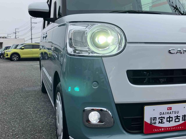 ムーヴキャンバス ストライプスGターボ 両側電動スライドドア LEDヘッドライト&フォグランプ シートヒーター 保温カップホルダー 電動駐車ブレーキ バックカメラ ステアリングスイッチ 自動追従クルコン 衝突被害軽減ブレーキ(4枚目)
