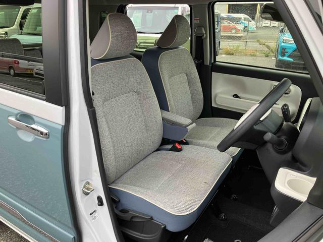 ムーヴキャンバス ストライプスGターボ 両側電動スライドドア LEDヘッドライト&フォグランプ シートヒーター 保温カップホルダー 電動駐車ブレーキ バックカメラ ステアリングスイッチ 自動追従クルコン 衝突被害軽減ブレーキ(9枚目)