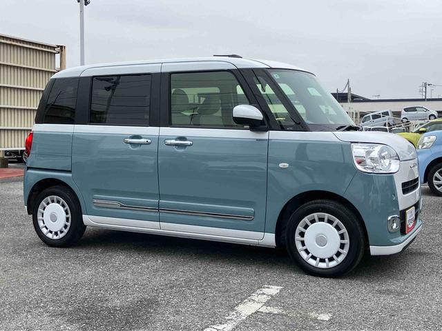 ムーヴキャンバス ストライプスGターボ 両側電動スライドドア LEDヘッドライト&フォグランプ シートヒーター 保温カップホルダー 電動駐車ブレーキ バックカメラ ステアリングスイッチ 自動追従クルコン 衝突被害軽減ブレーキ(18枚目)