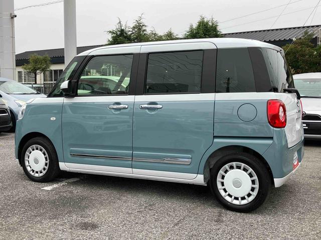 ムーヴキャンバス ストライプスGターボ 両側電動スライドドア LEDヘッドライト&フォグランプ シートヒーター 保温カップホルダー 電動駐車ブレーキ バックカメラ ステアリングスイッチ 自動追従クルコン 衝突被害軽減ブレーキ(26枚目)