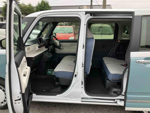 ムーヴキャンバス ストライプスGターボ 両側電動スライドドア LEDヘッドライト&フォグランプ シートヒーター 保温カップホルダー 電動駐車ブレーキ バックカメラ ステアリングスイッチ 自動追従クルコン 衝突被害軽減ブレーキ(27枚目)