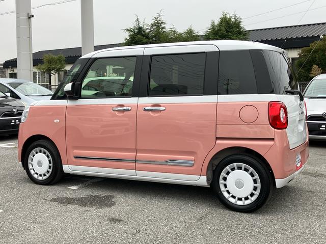 ムーヴキャンバス ストライプスGターボ 両側電動スライドドア LEDヘッドライト&フォグランプ シートヒーター 保温カップホルダー 電動駐車ブレーキ バックカメラ ステアリングスイッチ 自動追従クルコン 衝突被害軽減ブレーキ(29枚目)