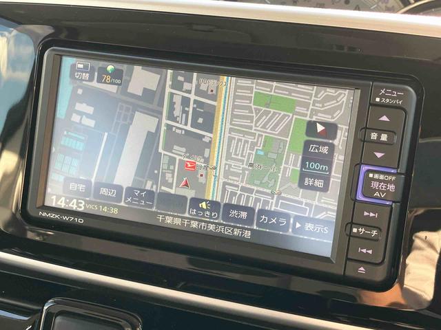 ムーヴキャンバス ＧブラックアクセントＶＳ　ＳＡＩＩＩ　ナビ／ＴＶ／ＤＶＤ／ＢＴ／ＵＳＢ　全周囲カメラ　前後ドラレコ　ＬＥＤヘッドライト　オートライト　オートハイビーム　運転席シートヒーター　キーフリーシステム　盗難防止アラーム　両側Ｐスライド　革巻ステア（4枚目）