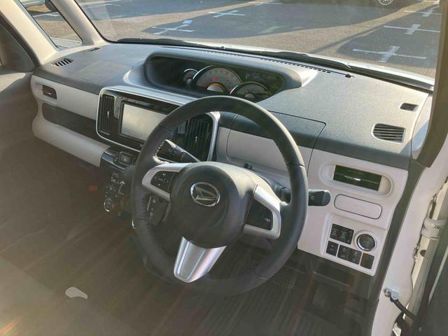 ムーヴキャンバス ＧブラックアクセントＶＳ　ＳＡＩＩＩ　ナビ／ＴＶ／ＤＶＤ／ＢＴ／ＵＳＢ　全周囲カメラ　前後ドラレコ　ＬＥＤヘッドライト　オートライト　オートハイビーム　運転席シートヒーター　キーフリーシステム　盗難防止アラーム　両側Ｐスライド　革巻ステア（8枚目）