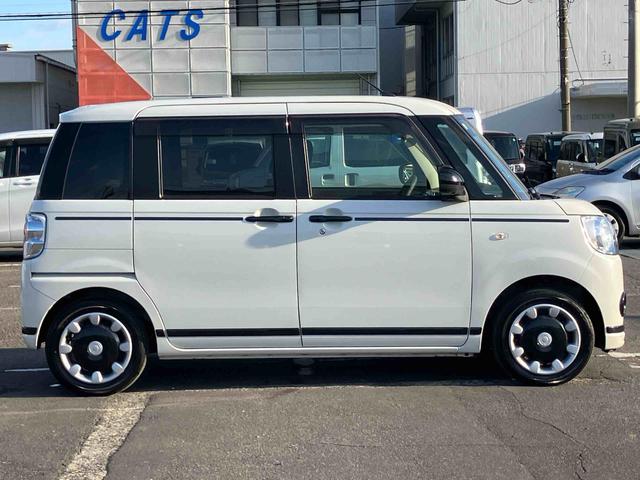 ムーヴキャンバス ＧブラックアクセントＶＳ　ＳＡＩＩＩ　ナビ／ＴＶ／ＤＶＤ／ＢＴ／ＵＳＢ　全周囲カメラ　前後ドラレコ　ＬＥＤヘッドライト　オートライト　オートハイビーム　運転席シートヒーター　キーフリーシステム　盗難防止アラーム　両側Ｐスライド　革巻ステア（22枚目）