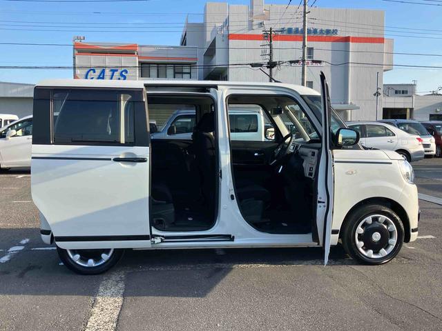 ムーヴキャンバス ＧブラックアクセントＶＳ　ＳＡＩＩＩ　ナビ／ＴＶ／ＤＶＤ／ＢＴ／ＵＳＢ　全周囲カメラ　前後ドラレコ　ＬＥＤヘッドライト　オートライト　オートハイビーム　運転席シートヒーター　キーフリーシステム　盗難防止アラーム　両側Ｐスライド　革巻ステア（47枚目）