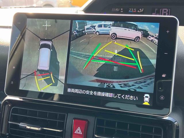 タント カスタムＲＳセレクション　ターボ　９型ナビ／地デジ／ＤＶＤ／ＢＴ／ＵＳＢ　全周囲カメラ　前後ドラレコ　ＥＴＣ　ＬＥＤヘッドライト　オートライト　ＡＤＢ　両側Ｐスライド　シートヒーター　コ－ナ－センサー　電動駐車ブレーキ　アルミ（5枚目）