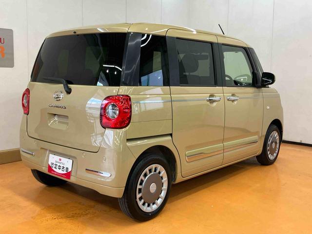 ムーヴキャンバス セオリーＧ　衝突回避支援システム　横滑り防止装置　アイドリングストップ　置きラクボックス　ホットカップホルダー　前席シートヒーター　前後コーナーセンサー　ホールド機能付き電動パーキングブレーキ（8枚目）