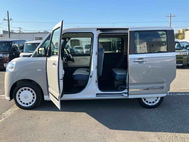 ムーヴキャンバス ストライプスＧ　バックカメラ　ＬＥＤヘッドランプ　オートライト　ＡＤＢ　両側Ｐスラ　ホッとカップホルダー　前後コーナーセンサー　シートヒーター　電動駐車ブレーキ　スマアシ　オートエアコン　キーフリー　プッシュスタート（62枚目）