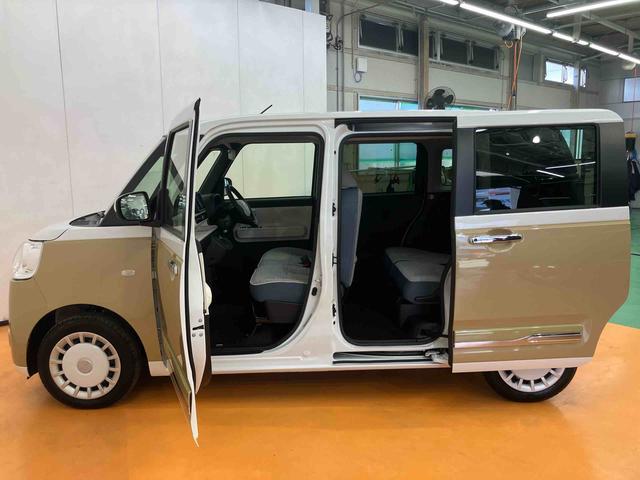 ムーヴキャンバス ストライプスＧターボ　衝突回避支援システム　横滑り防止装置　アダプティブクルーズコントロール　置きラクボックス　ホットカップホルダー　前席シートヒーター　ホールド機能付き電動パーキングブレーキ　両側電動スライドドア（12枚目）