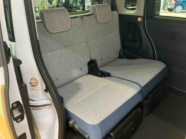 ムーヴキャンバス ストライプスＧターボ　衝突回避支援システム　横滑り防止装置　アダプティブクルーズコントロール　置きラクボックス　ホットカップホルダー　前席シートヒーター　ホールド機能付き電動パーキングブレーキ　両側電動スライドドア（25枚目）