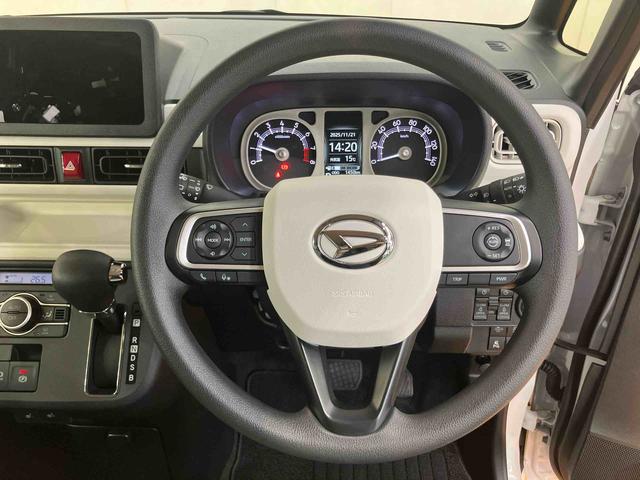 ムーヴキャンバス ストライプスＧターボ　衝突回避支援システム　横滑り防止装置　アダプティブクルーズコントロール　置きラクボックス　ホットカップホルダー　前席シートヒーター　ホールド機能付き電動パーキングブレーキ　両側電動スライドドア（37枚目）