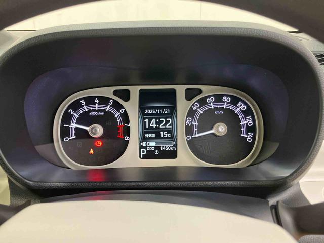 ムーヴキャンバス ストライプスＧターボ　衝突回避支援システム　横滑り防止装置　アダプティブクルーズコントロール　置きラクボックス　ホットカップホルダー　前席シートヒーター　ホールド機能付き電動パーキングブレーキ　両側電動スライドドア（43枚目）