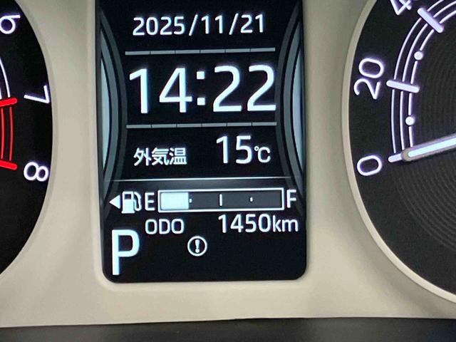 ムーヴキャンバス ストライプスＧターボ　衝突回避支援システム　横滑り防止装置　アダプティブクルーズコントロール　置きラクボックス　ホットカップホルダー　前席シートヒーター　ホールド機能付き電動パーキングブレーキ　両側電動スライドドア（44枚目）