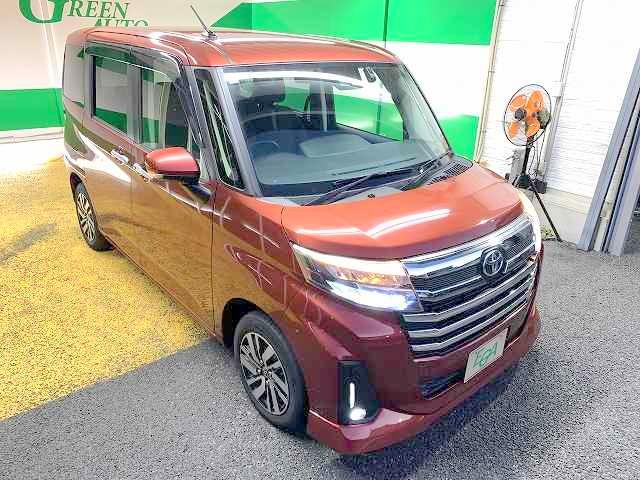 ルーミー カスタムＧ　禁煙　衝突軽減ブレーキ　純正ＳＤナビ　Ｂｌｕｅｔｏｏｔｈ　バックモニター　フルセグ　ＥＴＣ　シートヒーター　両側自動ドア（2枚目）