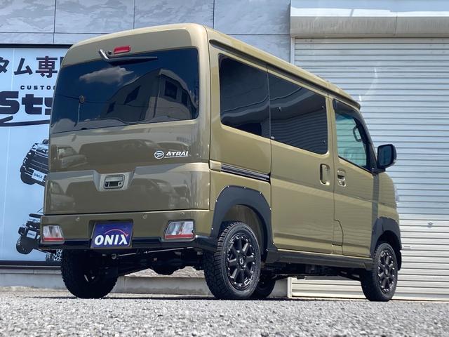 アトレー ＲＳ　４ＷＤ　ＡｘＳｔｙｌｅフルコンプリート　リフトアップ　バンパーガード　フェンダーエクステンション　エクストリームＪ１４アルミ＆ジオランダーＸ－ＡＴ　９インチスマホ連携ディスプレイオーディオ（9枚目）
