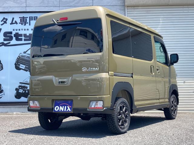 アトレー ＲＳ　４ＷＤ　ＡｘＳｔｙｌｅフルコンプリート　リフトアップ　バンパーガード　フェンダーエクステンション　エクストリームＪ１４アルミ＆ジオランダーＸ－ＡＴ　９インチスマホ連携ディスプレイオーディオ（10枚目）