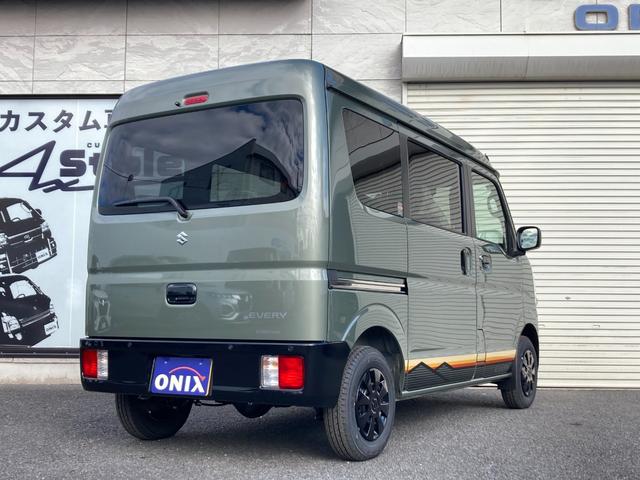 エブリイ Jリミテッド 届出済未使用車 4WD 両側電動スライドドア オートエアコン キーフリー プッシュスタート 専用デカール LEDヘッドランプ(12枚目)