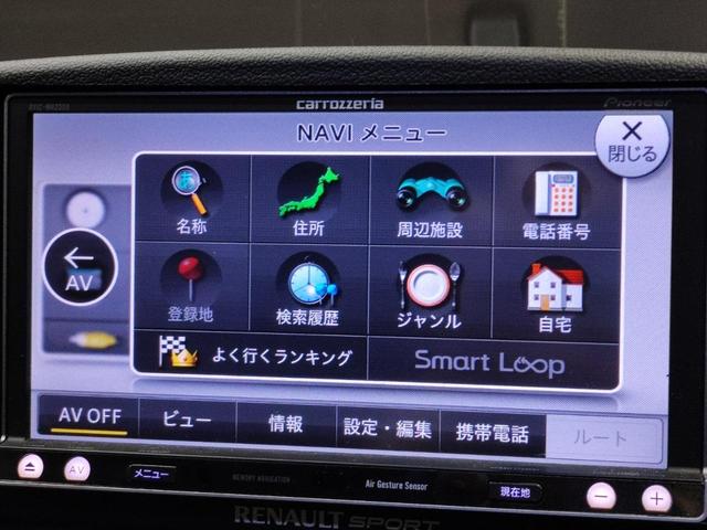 メガーヌ ルノー　スポール　禁煙車　６ＭＴ　純正ナビ　Ｂｌｕｅｔｏｏｔｈ　ＵＳＢ　ＥＴＣ　ドラレコ　純正フロアマット　オートライト　ＨＩＤヘッドライト　純正イエローステッチレカロシート　フルセグＴＶ　純正ホイール　スタッドレス付（11枚目）