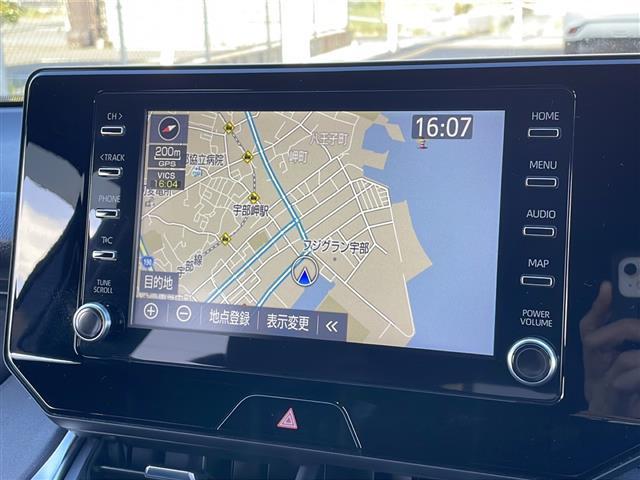 ハリアーハイブリッド Ｇ　純正ディスプレイオーディオ　ナビキット　フルセグＴＶ　Ｂカメ　インテリジェントルームミラー　ＥＴＣ　Ｔｏｙｏｔａ　Ｓａｆｅｔｙ　Ｓｅｎｓｅ　プリクラッシュセーフティ　レーントレーシングアシスト（3枚目）