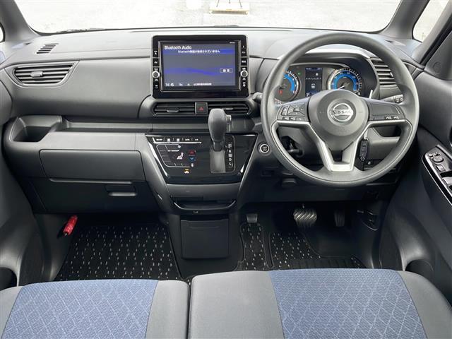 ルークス ハイウェイスター X 純正SDナビ ワンセグTV アラウンドビューモニター ETC ドラレコ プロパイロット 車線逸脱警報 ふらつき警報 インテリジェントエマージェンシーブレーキ 前方衝突予測警報 標識認識機能 純正AW(2枚目)
