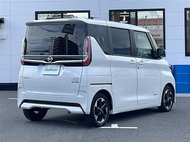 ルークス ハイウェイスター X 純正SDナビ ワンセグTV アラウンドビューモニター ETC ドラレコ プロパイロット 車線逸脱警報 ふらつき警報 インテリジェントエマージェンシーブレーキ 前方衝突予測警報 標識認識機能 純正AW(36枚目)