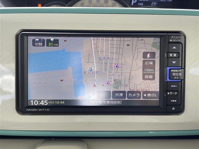 ムーヴキャンバス Gホワイトアクセントリミテッド SAIII 純正ナビ アラウンドビューモニター ETC ドライブレコーダー 両側パワースライドドア 純正フロアマット ドアバイザー スマートキー LEDヘッドランプ フォグランプ オートライト スマートアシスト(3枚目)