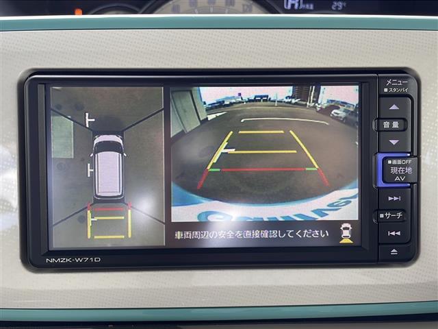 ムーヴキャンバス Gホワイトアクセントリミテッド SAIII 純正ナビ アラウンドビューモニター ETC ドライブレコーダー 両側パワースライドドア 純正フロアマット ドアバイザー スマートキー LEDヘッドランプ フォグランプ オートライト スマートアシスト(5枚目)