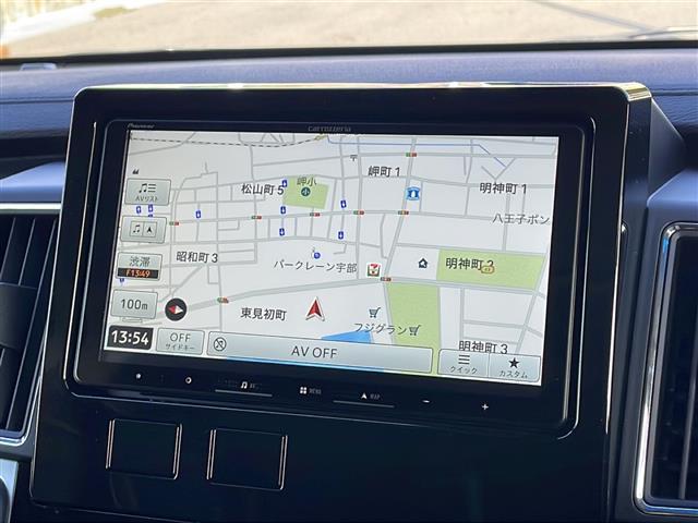 デリカD:5 P 社外9V型ナビ フルセグテレビ Bluetooth CD/DVD ETC 両側パワースライドドア アラウンドビューモニター パワーバックドア ステアリングヒーター シートヒーター パドルシフト 4WD(3枚目)