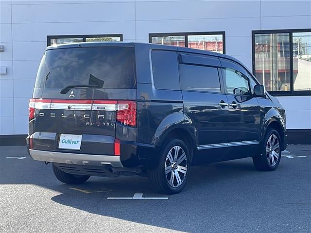 デリカD:5 P 社外9V型ナビ フルセグテレビ Bluetooth CD/DVD ETC 両側パワースライドドア アラウンドビューモニター パワーバックドア ステアリングヒーター シートヒーター パドルシフト 4WD(34枚目)