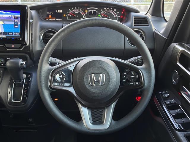 N-BOXカスタム G・Lホンダセンシング 社外SDナビ フルセグテレビ バックカメラ ETC Bluetooth プッシュスタート アイドリングストップ 純正アルミホイール14インチ LEDヘッドライト フォグランプ シートヒーター(8枚目)