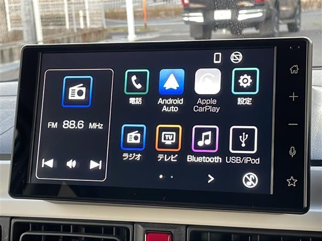 ムーヴキャンバス ストライプスＧターボ　純正９インチディスプレイオーディオ　フルセグテレビ　Ｂｌｕｅｔｏｏｔｈ　Ａｎｄｒｏｉｄ　Ａｕｔｏ　Ａｐｐｌｅ　ＣａｒＰｌａｙ　ＨＤＭＩ　両側パワスラ　ＥＴＣ　ドラレコ　ワンオーナー　スマートキー（3枚目）