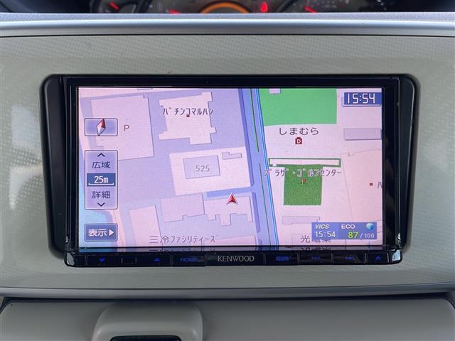 ムーヴキャンバス Ｇ　ＳＡＩＩ　社外ＳＤナビ　ワンセグＴＶ　ＥＴＣ　Ｂカメ　ドラレコ　アイドリングストップ　衝突被害軽減ブレーキ　横滑り防止装置　両側パワースライドドア　純正フロアマット　スマートキー　プッシュスタート　ドアバイザー（3枚目）