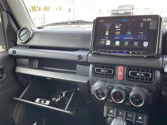 ジムニー ＸＣ　社外ディスプレイオーディオ　ａｐｐｌｅｃａｒｐｌａｙ　ａｎｄｒｏｉｄａｕｔｏ　スズキセーフティ　デュアルセンサーブレーキサポート　誤発進抑制機能　車線逸脱警報　ふらつき警報　先行車発進お知らせ機能（17枚目）