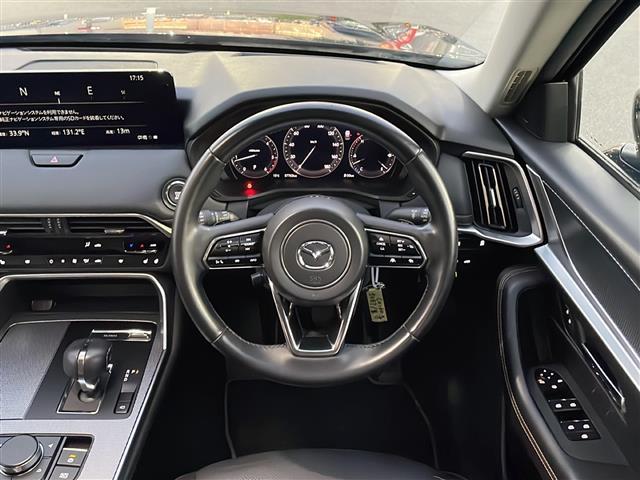 CX-60 XD Lパッケージ ワンオーナー 純正SDナビ フルセグテレビ Bluetooth アラウンドビューモニター ブラインドスポットモニター ETC ドライブレコーダー 純正フロアマット 20インチ純正アルミホイール 記録簿(9枚目)