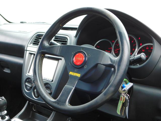 インプレッサ WRX STi 6MT グレッディアルミラジエター MOMOステアリング Panasonicナビ TV Bluetooth 純正17インチAW キーレス ETC(14枚目)