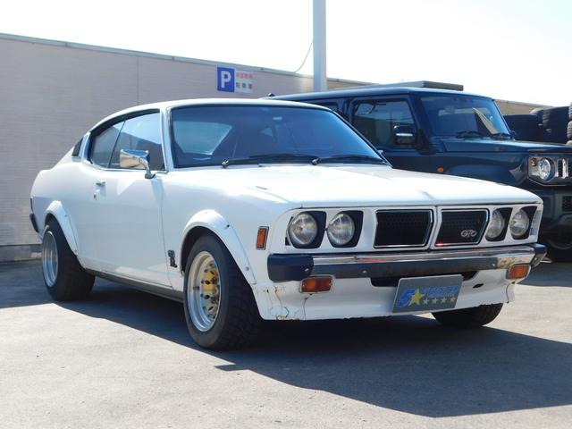 ギャランＧＴＯ ＧＳＲ　５ＭＴ　Ｆ車高調　レース用リーフ　社外タコ足　ＦＧＫマフラー　Ｗｅｄｓレーシングフォージ１３インチＡＷ　オーバーフェンダー　社外ステアリング　社外ドアミラー（4枚目）