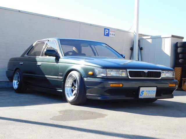 ローレル メダリストクラブS メダリスト クラブS ツインカムターボ 5速MT載替 公認済み ロンシャンアルミホイール 車高調 61000キロ(2枚目)