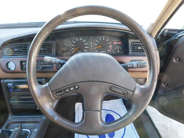 ローレル メダリストクラブS メダリスト クラブS ツインカムターボ 5速MT載替 公認済み ロンシャンアルミホイール 車高調 61000キロ(3枚目)