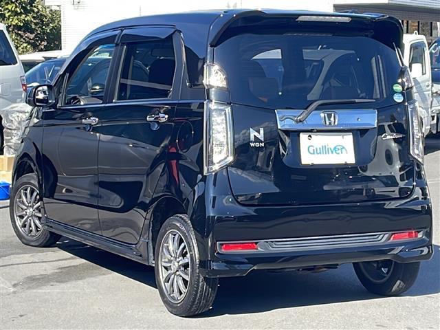 Ｎ－ＷＧＮカスタム Ｇ・Ｌパッケージ　禁煙車／社外メモリーナビ／フルセグＴＶ／バックカメラ／純正１４インチアルミホイール／ＥＴＣ／ハーフレザーシート／前席シートヒーター／ＨＩＤライト／スマートキー／アイドリングストップ（43枚目）