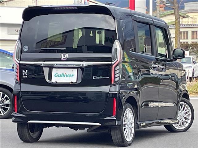 N-BOXカスタム Lターボ 禁煙車/ホンダセンシング/純正8型ナビ/Bluetooth/フルセグTV/バックカメラ/前後ドライブレコーダー/両側電動スライドドア/パドルシフト/コーナーセンサー/シートヒーター/純正アルミホイール(23枚目)