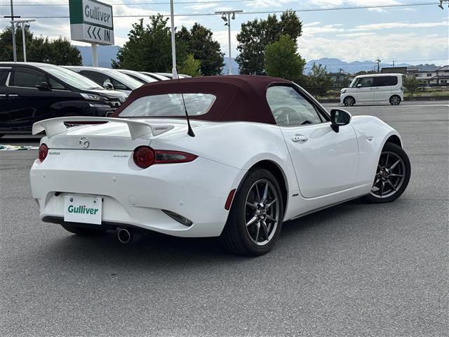 ロードスター 100周年特別記念車 100周年モデル BOSEサウンド HKSマフラー リアウィングオートエグゼ AUTOEXGシフトレバー 社外スロットコントロール BSM 前方ドライブレコーダー  赤合皮シート 前席シートヒーター(38枚目)