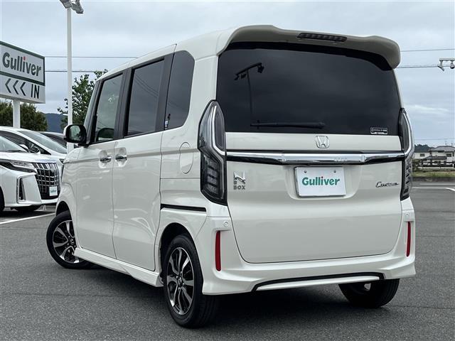 N-BOXカスタム G・Lホンダセンシング 純正ナビ(フルセグ/BT/CD/DVD)/レーダークルーズコントロール/バックカメラ/コーナーセンサー/衝突軽減/レーンキープ/片側パワスラ/後席サンシェード/LEDヘッドライト/ETC/ドラレコ(44枚目)