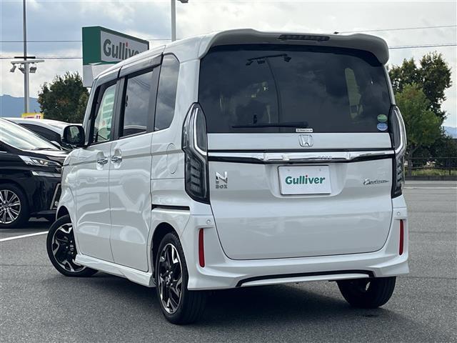 N-BOXカスタム G・Lターボホンダセンシング 純正ナビ(フルセグ/BT/CD/DVD)/レーダークルーズコントロール/バックカメラ/コーナーセンサー/衝突軽減/レーンキープ/両側パワスラ/ハーフレザー/シートヒーター/後席サンシェード/ETC(43枚目)