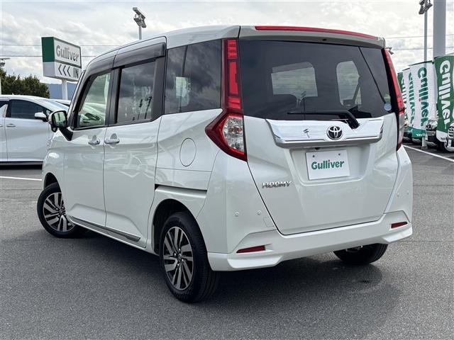 ルーミー カスタムG 純正ナビ(フルセグ/BT/CD/DVD)/クルーズコントロール/バックカメラ/コーナーセンサー/衝突軽減/レーンキープ/両側パワスラ/フォグランプ/LEDヘッドライト/ドラレコ/純正AW(43枚目)