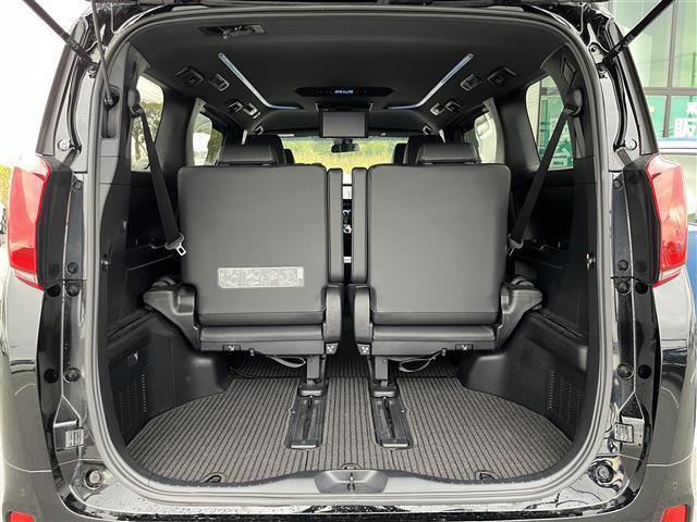アルファード 2.5S タイプゴールド 純正9型ディスプレイオーディオ 純正12.1型フリップダウンモニター パワーバックドア AC100V コンビステアリング ハーフレザーシート 2列目オットマン コーナーセンサー フォグライト ETC(36枚目)