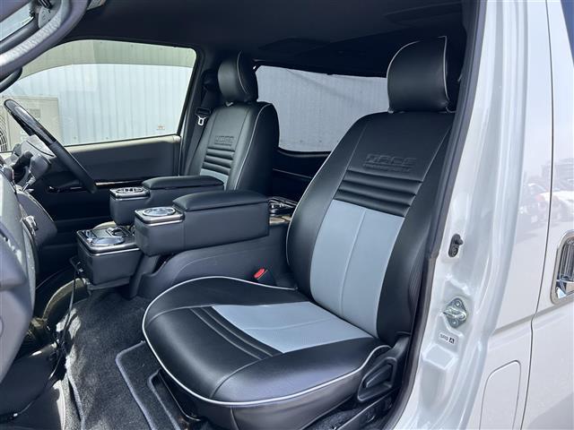 ハイエースバン スーパーＧＬ　ダーク　プライムＩＩ　ナビＴＶ　全方位カメラ　ベットキット　ＡＡＣ　ＥＴＣ　ドライブレコーダー　ＴＲＤフロントスポイラー　両側パワースライドドア　ラダーフレーム付き　１６インチアルミホイール　ＬＥＤヘッドライト　スマートキ（36枚目）