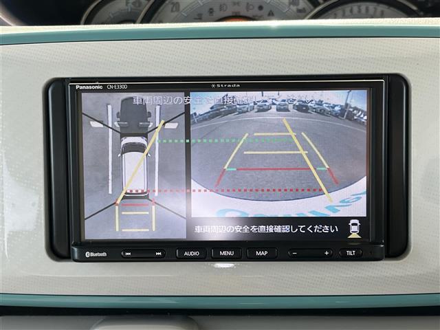 ムーヴキャンバス Gメイクアップリミテッド SAIII Panasonicナビ(TV/BT/CD)/アラウンドビューモニター/コーナーセンサー/衝突軽減/レーンキープ/両側パワースライドドア/オートライト/LEDヘッドライト/電動格納ミラー/ドラレコ(3枚目)